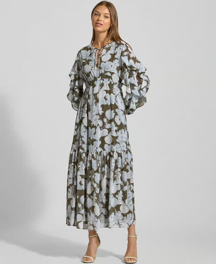 S.Oliver BLACK LABEL maxi-jurk met elastische taille - Foto 2