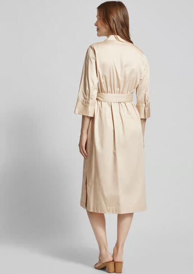 S.Oliver BLACK LABEL Midi-jurk met platte kraag