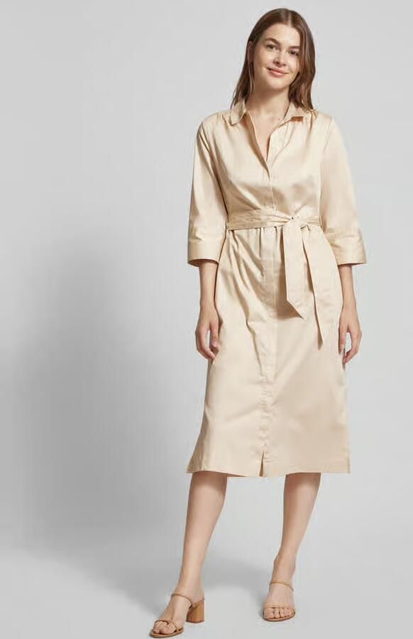 S.Oliver BLACK LABEL Midi-jurk met platte kraag - Foto 2