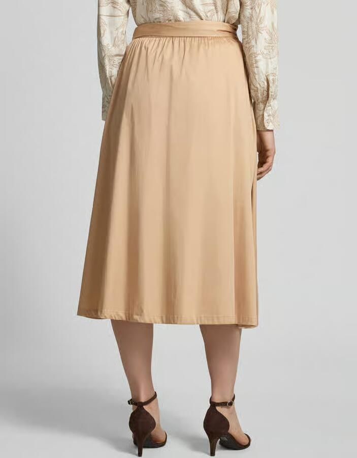 S.Oliver BLACK LABEL Midi-rok van katoenmix - Foto 4