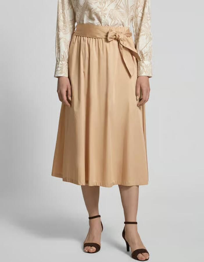 S.Oliver BLACK LABEL Midi-rok van katoenmix - Foto 5