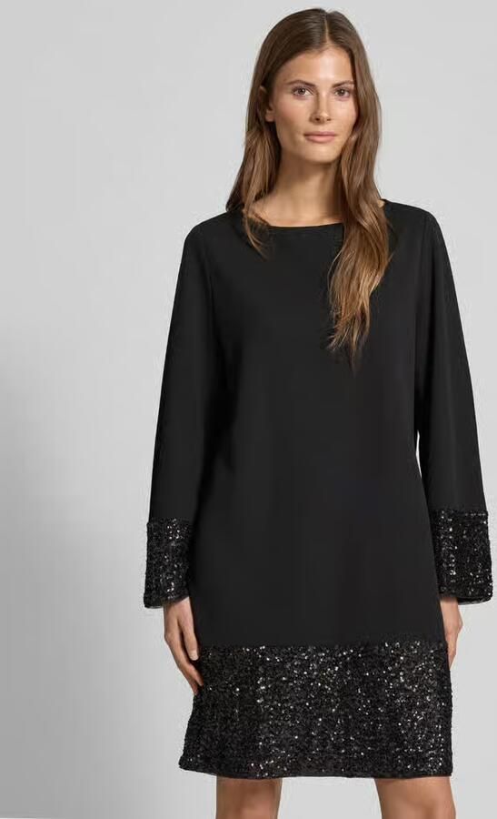 S.Oliver BLACK LABEL Relaxed fit mini-jurk met pailletten - Foto 2
