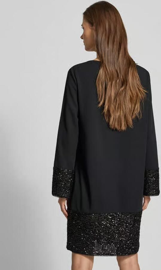 S.Oliver BLACK LABEL Relaxed fit mini-jurk met pailletten