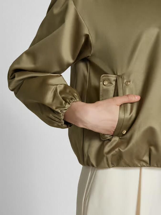 S.Oliver BLACK LABEL Oversized blouson met elastische zoom