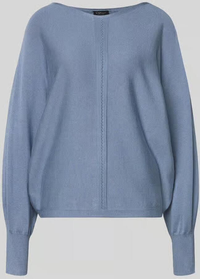 S.Oliver BLACK LABEL Oversized gebreide pullover van viscosemix