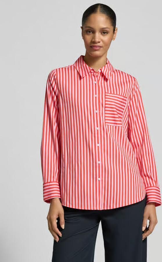 S.Oliver BLACK LABEL Oversized Overhemdblouse van Katoenmix - Foto 5
