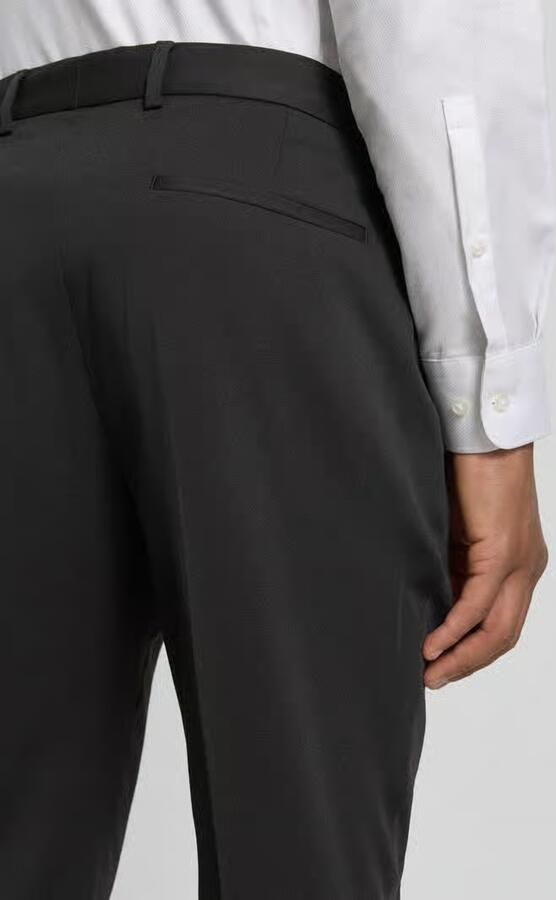 S.Oliver BLACK LABEL Slim fit pantalon met persplooien
