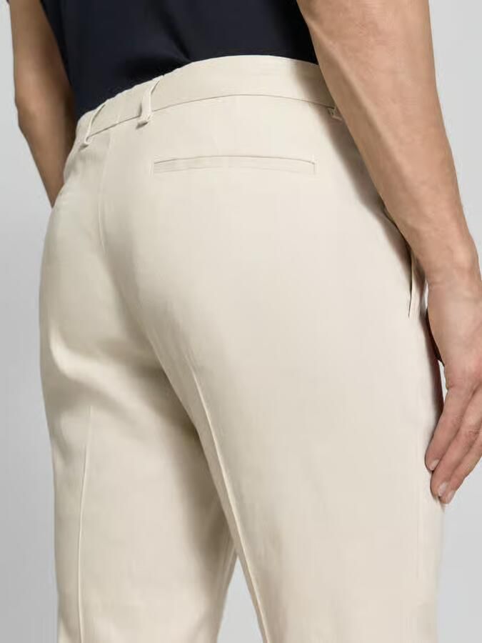 S.Oliver BLACK LABEL pantalon regular fit van linnenmix