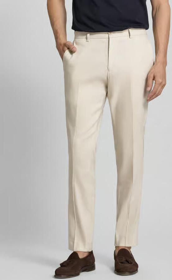S.Oliver BLACK LABEL pantalon regular fit van linnenmix