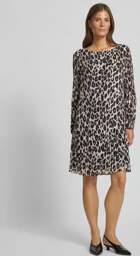 S.Oliver BLACK LABEL Plisséjurk met all-over motief - Foto 2