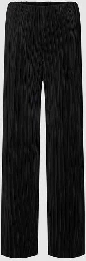 S.Oliver BLACK LABEL high waist straight fit broek zwart - Foto 3
