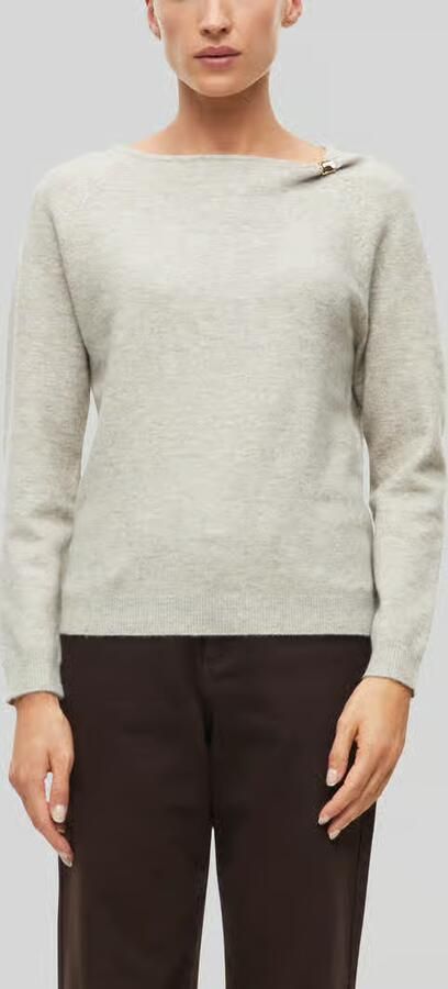 S.Oliver BLACK LABEL gebreide trui met wol beige - Foto 5