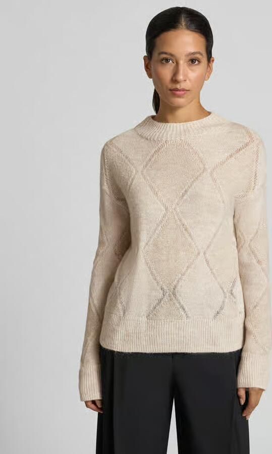 S.Oliver BLACK LABEL Pullover met lichte opstaande kraag - Foto 2