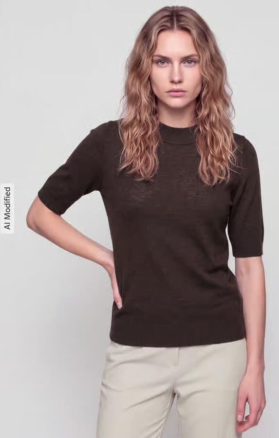 S.Oliver BLACK LABEL Regular fit pullover met mock neck - Foto 3