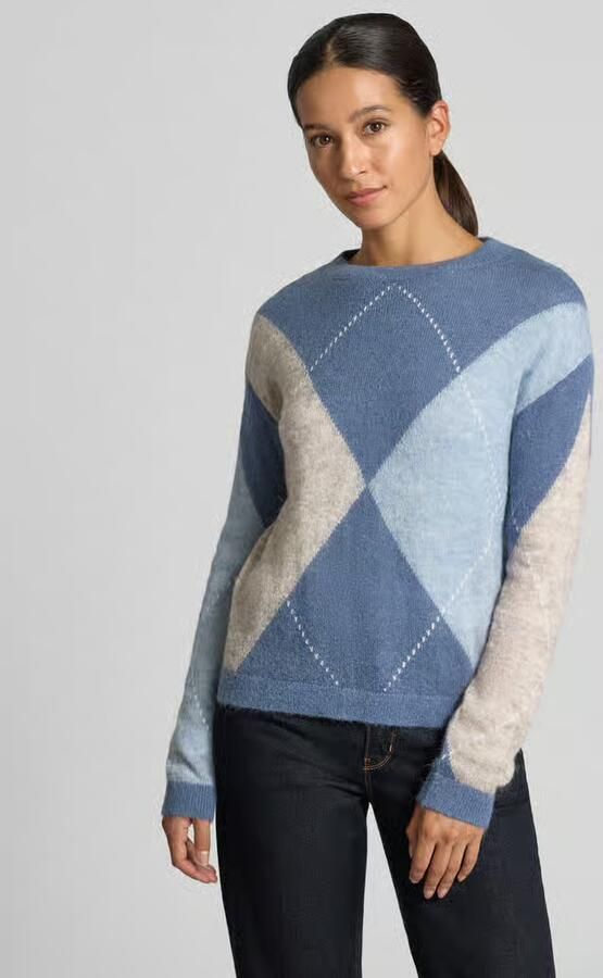 S.Oliver BLACK LABEL Pullover van mix van wol en alpaca - Foto 2