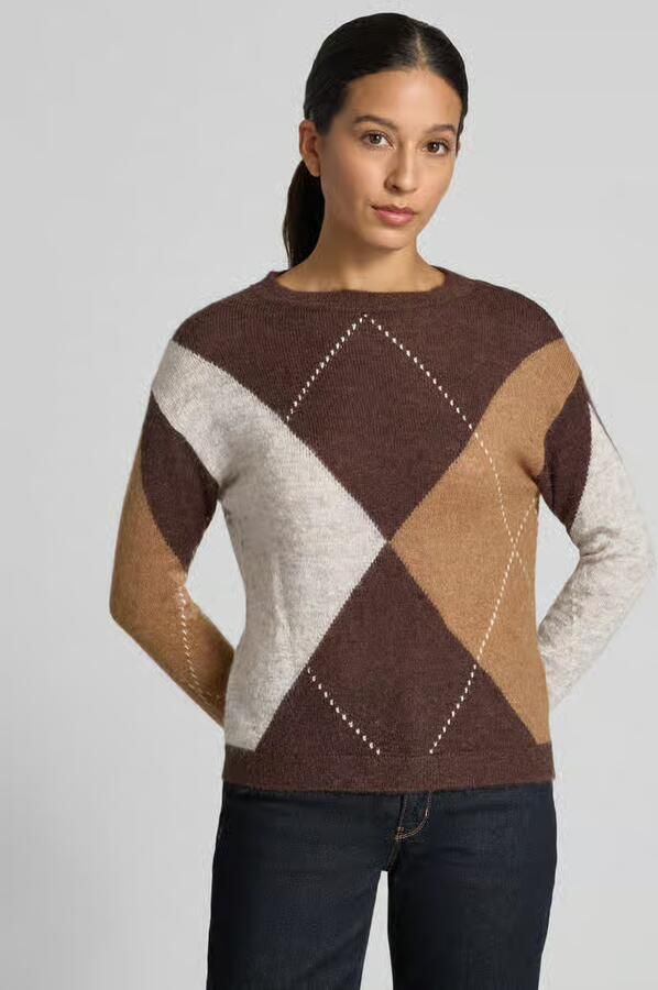 S.Oliver BLACK LABEL Pullover van mix van wol en alpaca - Foto 2