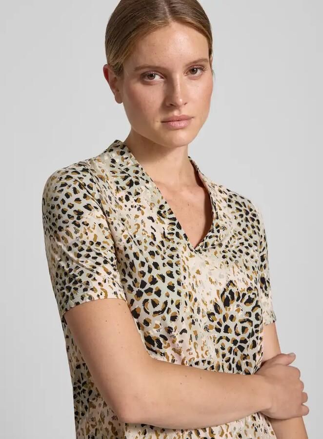 S.Oliver BLACK LABEL Rechte vrijetijdsjurk met all-over motief - Foto 2