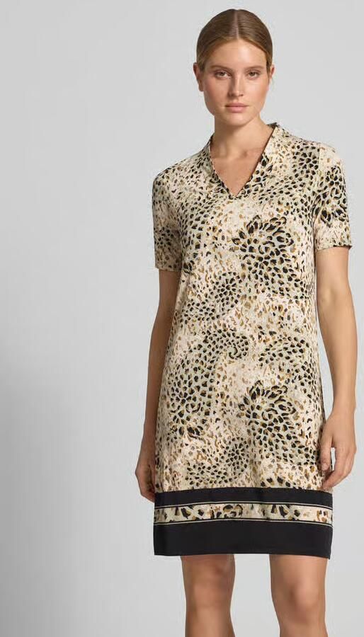 S.Oliver BLACK LABEL Rechte vrijetijdsjurk met all-over motief - Foto 3