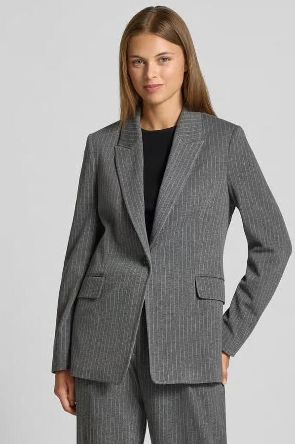 S.Oliver BLACK LABEL Regular fit blazer van interlock-jersey - Foto 2