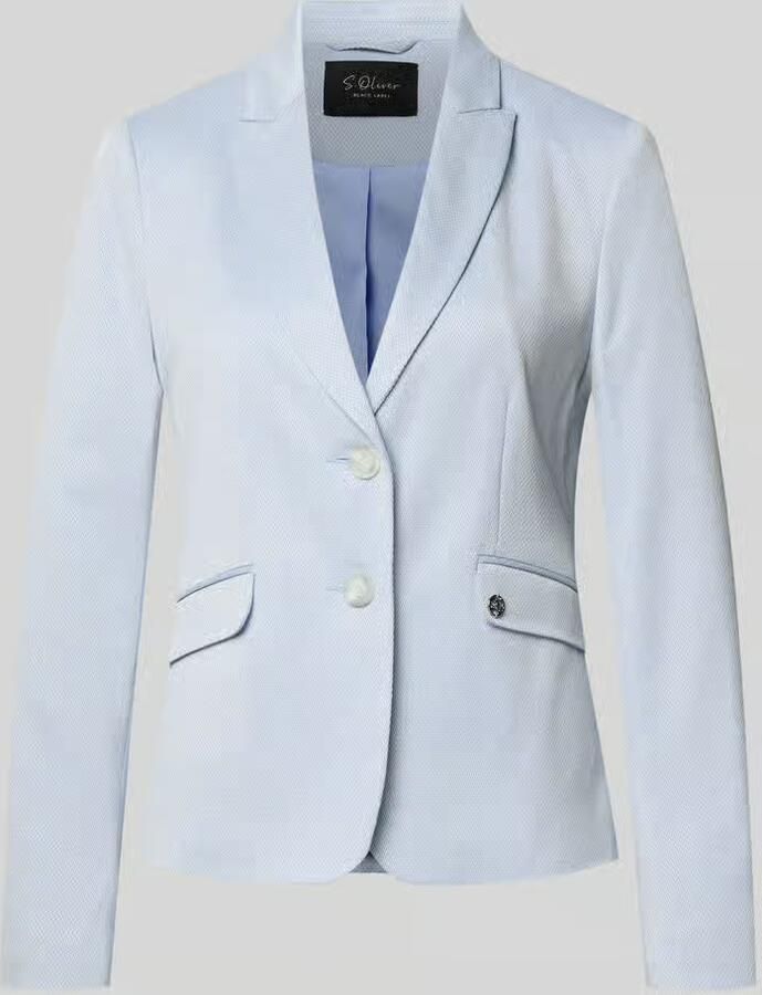 S.Oliver BLACK LABEL Regular fit blazer van viscosemix