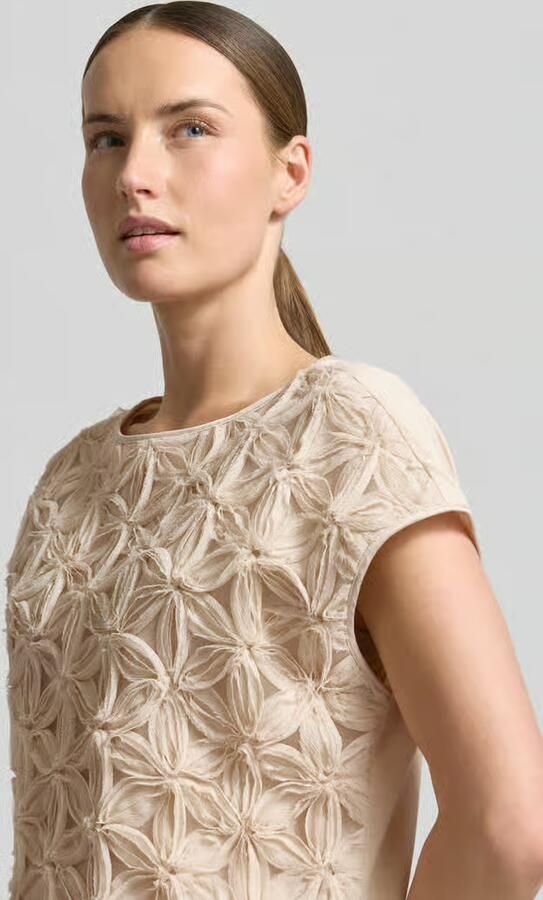 S.Oliver BLACK LABEL regular fit blouse met korte mouwen met 3d-look