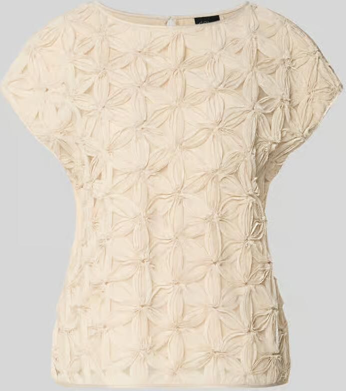 S.Oliver BLACK LABEL regular fit blouse met korte mouwen met 3d-look - Foto 2