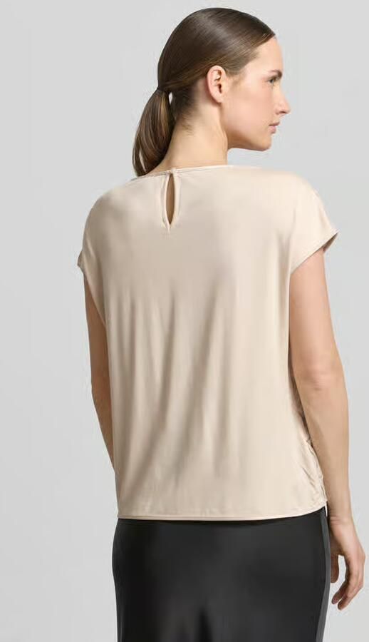 S.Oliver BLACK LABEL regular fit blouse met korte mouwen met 3d-look - Foto 4