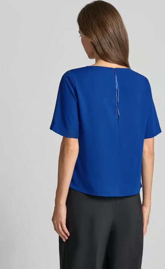 S.Oliver BLACK LABEL Regular fit blouse met korte mouwen met boothals - Foto 3