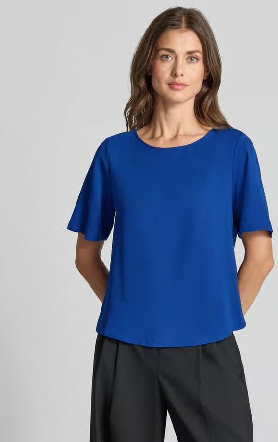S.Oliver BLACK LABEL Regular fit blouse met korte mouwen met boothals - Foto 2