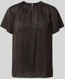 S.Oliver BLACK LABEL Regular fit blouse met korte mouwen met plooidetail