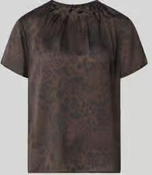S.Oliver BLACK LABEL Regular fit blouse met korte mouwen met plooidetail