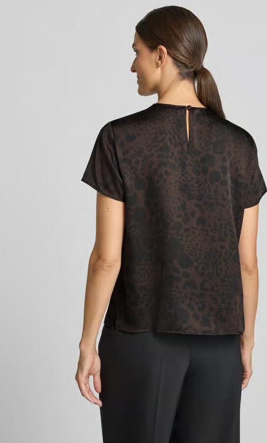 S.Oliver BLACK LABEL Regular fit blouse met korte mouwen met plooidetail - Foto 2