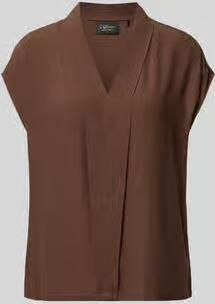 S.Oliver BLACK LABEL regular fit blouse met korte mouwen van puur viscose