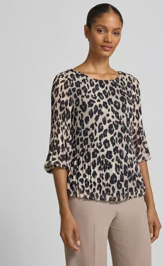 S.Oliver BLACK LABEL Regular fit blouse met lange mouwen en all-over motief - Foto 2