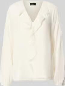 S.Oliver BLACK LABEL regular fit blouse met lange mouwen in crêpe-look