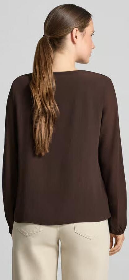 S.Oliver BLACK LABEL regular fit blouse met lange mouwen in crêpe-look - Foto 2
