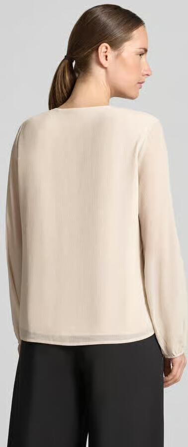 S.Oliver BLACK LABEL regular fit blouse met lange mouwen in crêpe-look - Foto 5