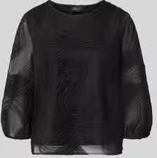 S.Oliver BLACK LABEL Regular fit blouse met lange mouwen met structuurpatroon