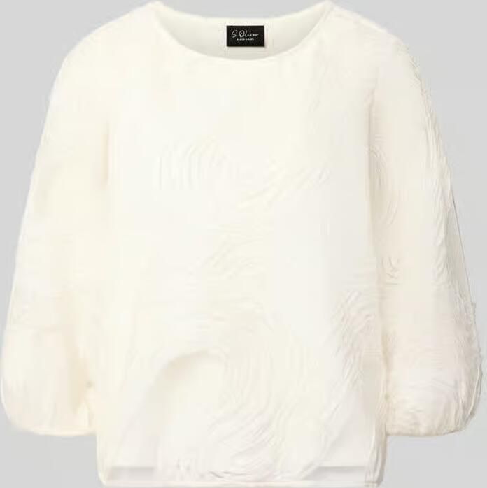 S.Oliver BLACK LABEL Regular fit blouse met lange mouwen met structuurpatroon - Foto 6