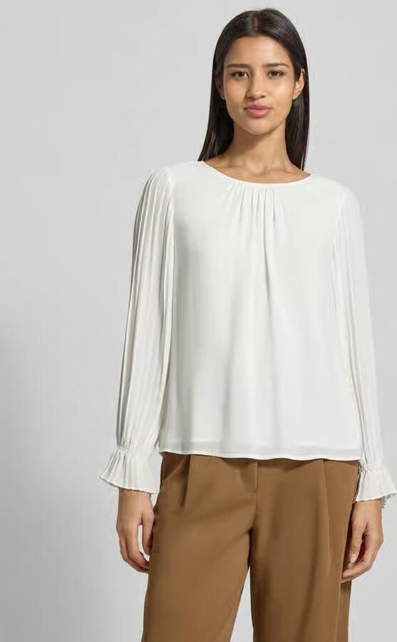 S.Oliver BLACK LABEL Regular fit blouse met lange mouwen met volants - Foto 2
