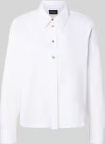 S.Oliver BLACK LABEL Regular fit Blouse met lange mouwen van Katoenmix