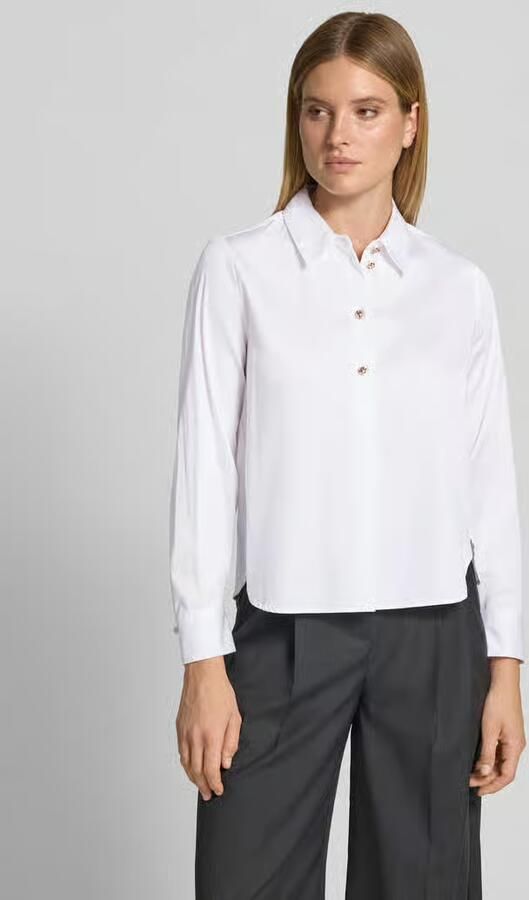 S.Oliver BLACK LABEL Regular fit Blouse met lange mouwen van Katoenmix - Foto 3