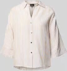 S.Oliver BLACK LABEL regular fit blouse met lange mouwen van mix van katoen en linnen - Foto 4