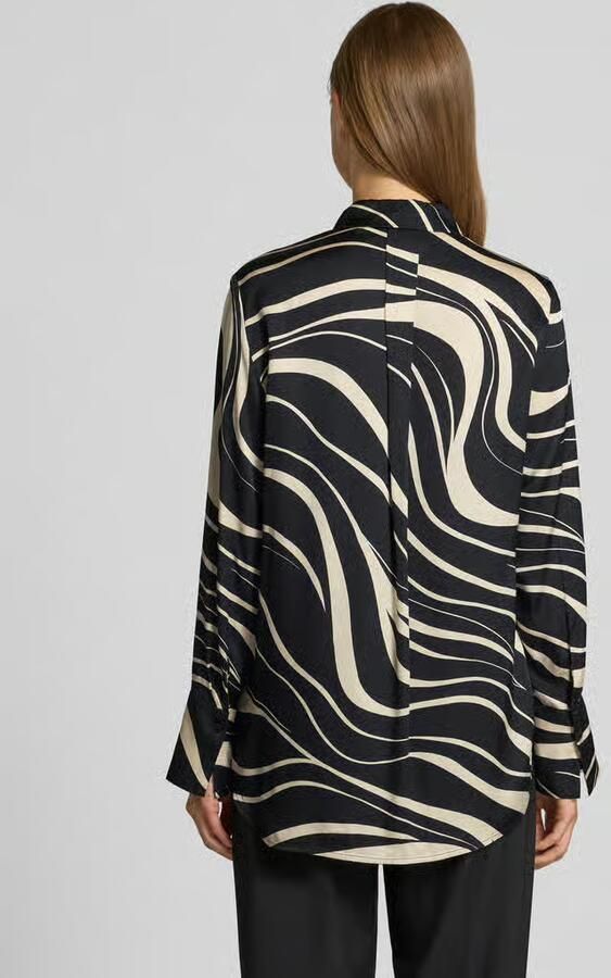 S.Oliver BLACK LABEL Regular fit blouse met lange mouwen van pure viscose - Foto 4