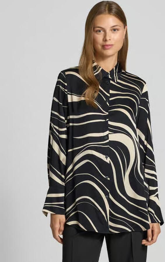 S.Oliver BLACK LABEL Regular fit blouse met lange mouwen van pure viscose - Foto 5