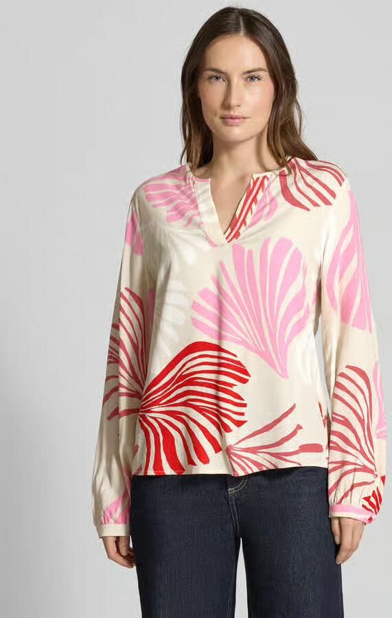 S.Oliver BLACK LABEL Regular fit blouse met lange mouwen van pure viscose - Foto 4