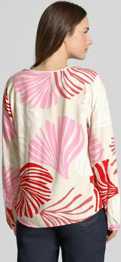S.Oliver BLACK LABEL Regular fit blouse met lange mouwen van pure viscose