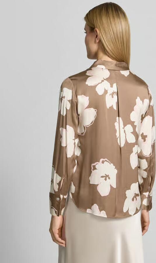 S.Oliver BLACK LABEL Regular fit blouse met lange mouwen van pure viscose
