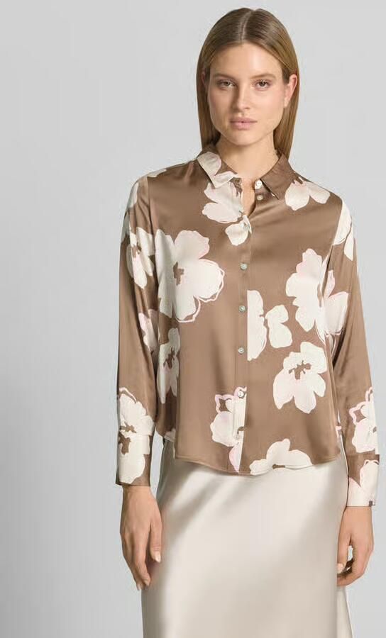 S.Oliver BLACK LABEL Regular fit blouse met lange mouwen van pure viscose - Foto 4