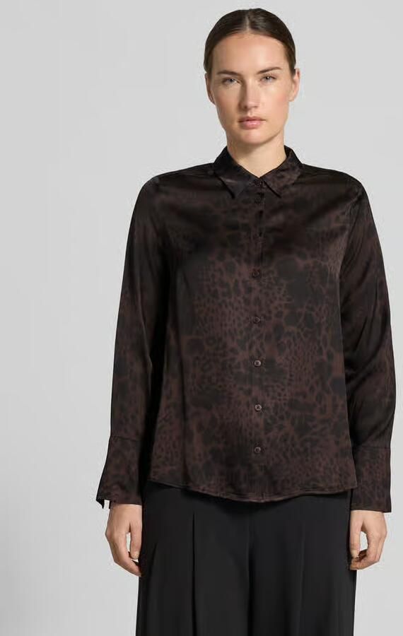 S.Oliver BLACK LABEL Regular fit blouse met lange mouwen van pure viscose - Foto 2